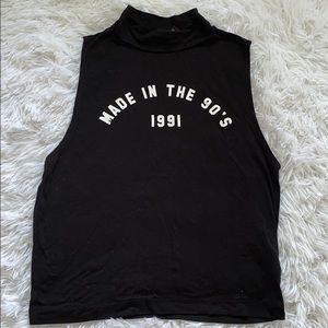 Forever 21 Black 1991 crop top